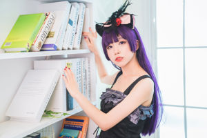 [COS Welfare] Anime blogger Shui Miao aqua - black cat