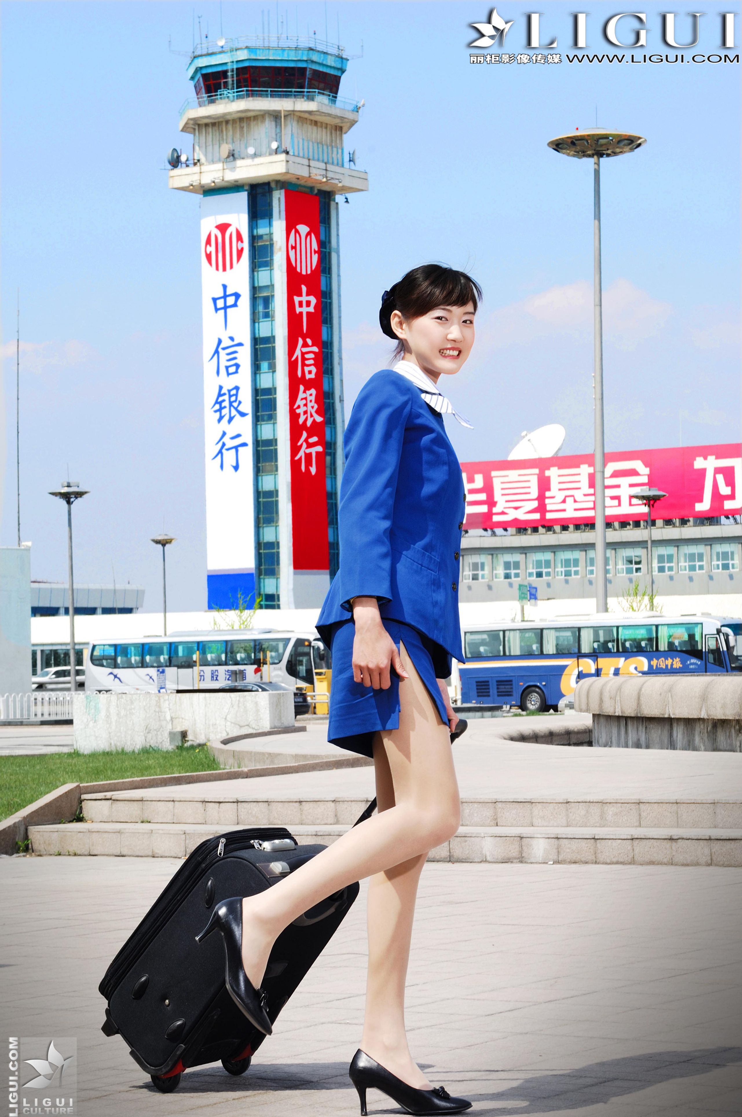 Model Tingting "Stewardess Series" [丽柜LiGui] Beautiful legs and silk feet photo pictures Page 11 No.f419a7