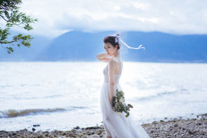 [COS 복지] Weibo Weibo Ji Jingjiang - Jingxia의 흰 드레스 소녀